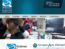 Tablet Screenshot of electroreparaciondiesel.com